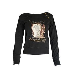 graphic y2k sweater top 